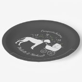 Assiettes En Carton Grand Chien Danse Baby shower Chien Chien Chien Ch (Angle)