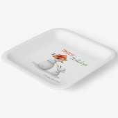 Assiettes En Carton Grand-mère Snowman Fête de Noël (Angulaire)