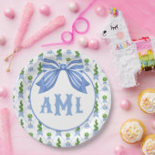 Assiettes En Carton Grand-millénaire Chinoiserie Monogram Topiary (Fête)