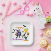 Assiettes En Carton Grand oiseau et nombre | Joyeux Halloween (Fête)