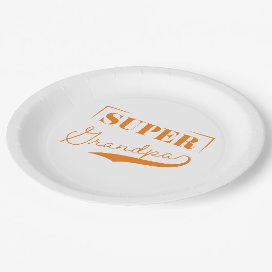 Assiettes En Carton Grand-père (Angle)