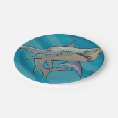Assiettes En Carton Grand requin blanc (Angle)