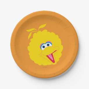 Assiettes En Carton Grand visage d'oiseau