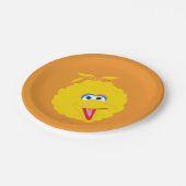 Assiettes En Carton Grand visage d'oiseau (Angle)