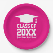 Assiettes En Carton Grande classe sur mesure de la fête de graduation (Devant)