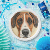 Assiettes En Carton Grande Dane Chien 3D Inspiré (Fête)