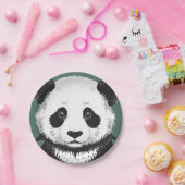 Assiettes En Carton Grande plaque de panda (Fête)
