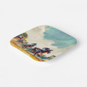 ASSIETTES EN CARTON GRANDE PLAQUE DE PAPIER DE COURSE "D" (Angulaire)