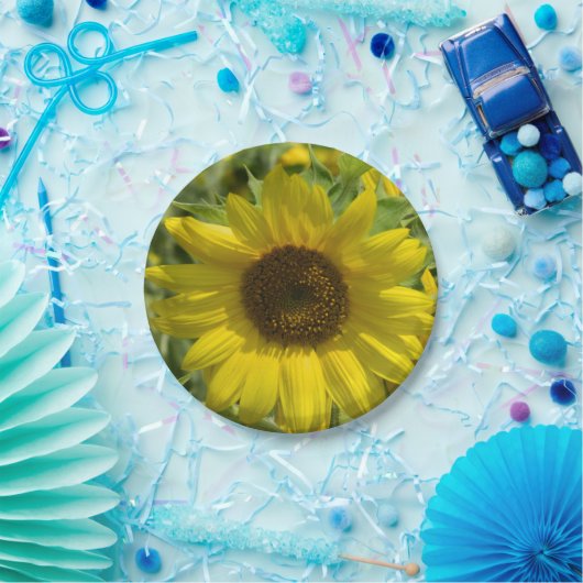 Assiettes En Carton Grande plaque de papier tournesol (Fête)