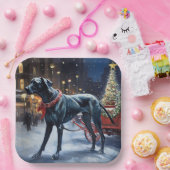 Assiettes En Carton Grande saison de Noël Dane (Fête)