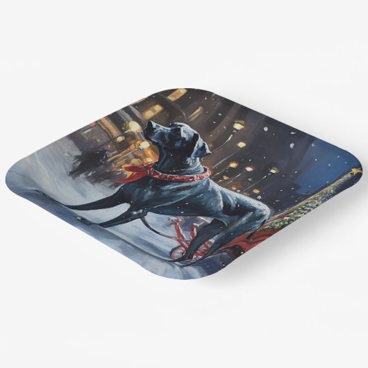 Assiettes En Carton Grande saison de Noël Dane (Angulaire)