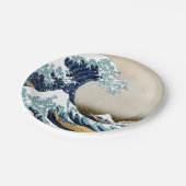 Assiettes En Carton Grande vague reconstituée outre de Kanagawa par (Angle)