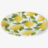 Assiettes En Carton Grandes plaques en papier citron (Angle)