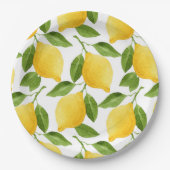 Assiettes En Carton Grandes plaques en papier citron (Devant)