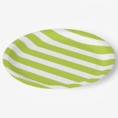 Assiettes En Carton Grandes pomme verte et blanche (Angle)