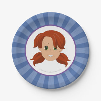 Assiettes En Carton Grandir avec l'abbaye et le plat de partie de Sam