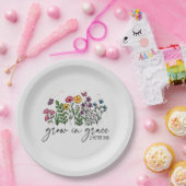 Assiettes En Carton Grandir en grâce (Fête)