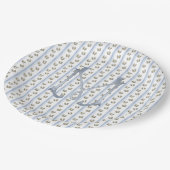 Assiettes En Carton Grandmillénaires côtiers Grandes bandes de crabe M (Angle)