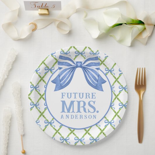 Assiettes En Carton Grandmillennial Topiary | Future Mrs (Mariage)