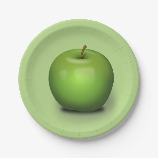 Assiettes En Carton Granny Smith (Devant)
