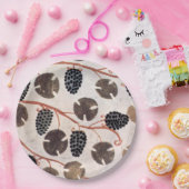 ASSIETTES EN CARTON GRAPES ET VIGNES DE CÉRÉALES ÉGYPTIENNES ANCIENNES (Fête)