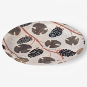 ASSIETTES EN CARTON GRAPES ET VIGNES DE CÉRÉALES ÉGYPTIENNES ANCIENNES (Angle)