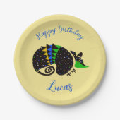 Assiettes En Carton Graphique cool ARMADILLO - Joyeux anniversaire - (Devant)