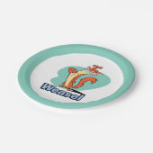 Assiettes En Carton Graphique de caractères de fidélité de Weasel (Angle)