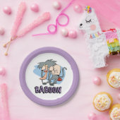 Assiettes En Carton Graphique de caractères I.R. Baboon (Fête)