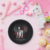 Assiettes En Carton Graphique de graffiti de Castiel surnaturel (Fête)