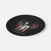 Assiettes En Carton Graphique de graffiti de Castiel surnaturel (Angle)