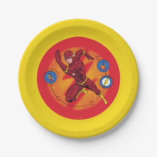 Assiettes En Carton Graphique d'exécution du laboratoire Flash de dess (Devant)