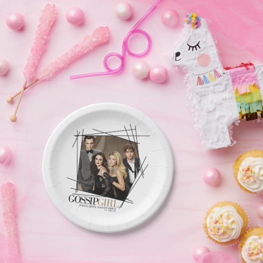 Assiettes En Carton Graphique du groupe de glamour Gossip Girl (Fête)