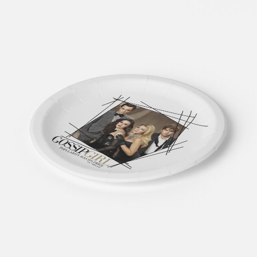 Assiettes En Carton Graphique du groupe de glamour Gossip Girl (Angle)