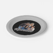 Assiettes En Carton Graphique du groupe Retro Riverdale (Angle)