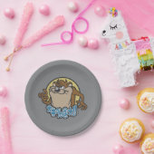 Assiettes En Carton Graphique en cercle extensible TAZ™ (Fête)