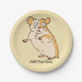 Assiettes En Carton Graphique fait sur commande mignon de hamster (Devant)