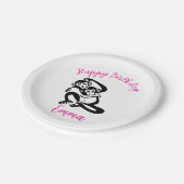Assiettes En Carton Graphique mignon - BONOBO - Chimpanzé - Fête (Angle)