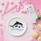 Assiettes En Carton Graphique mignon - DOLPHIN - Nature - Fête - (Fête)