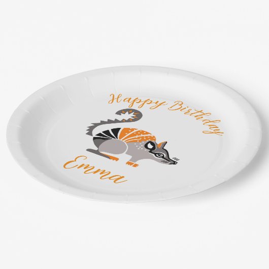 Assiettes En Carton Graphique mignon - NOMBRE - Animaux sauvages - Par (Angle)