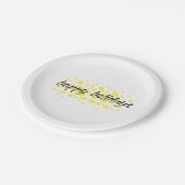 Assiettes En Carton Graphique moderne, gai, amusant "Joyeuses vacances (Angle)