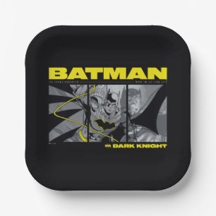 Assiettes En Carton Graphique triptyque de la bande dessinée de Batman