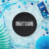 Assiettes En Carton Graphisme de nom Nightwing Hi-Tech (Fête)