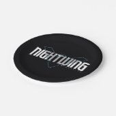 Assiettes En Carton Graphisme de nom Nightwing Hi-Tech (Angle)