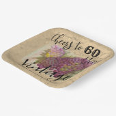 Assiettes En Carton Grappe d'aquarelle personnalisée Pays du vin 60e (Angulaire)