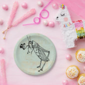 Assiettes En Carton Grasshopper avec chapeau supérieur (Fête)