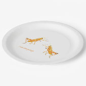 Assiettes En Carton Grasshopper de laine orientale    (Angle)
