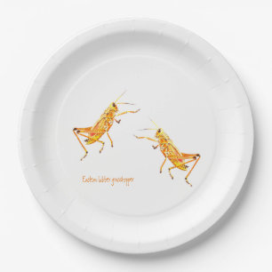 Assiettes En Carton Grasshopper de laine orientale