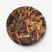 Assiettes En Carton Grasshopper frit (Takkataen Thot) Alimentation asi (Devant)