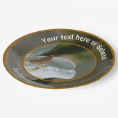 Assiettes En Carton Grasshopper Sur Azalea Fleur Fête Personnalisée (Angle)